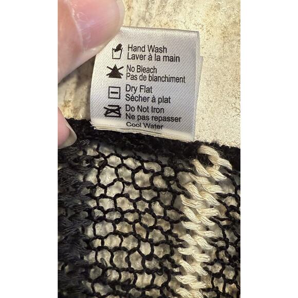 L Space Nightfall Swim Cover Up One Size Open Shoulder Beach Sweater Fringe Boho - Picture 12 of 15